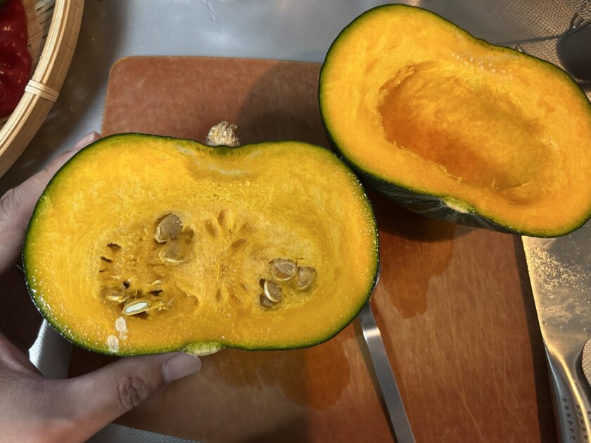 カボチャの中身