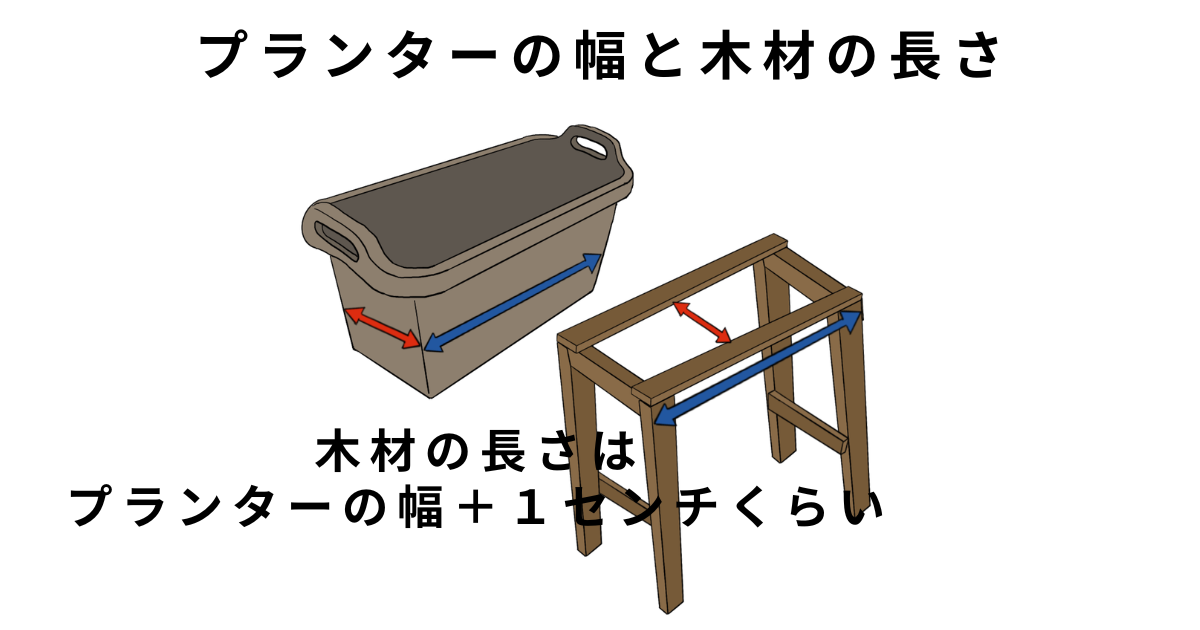 プランター用棚の作り方